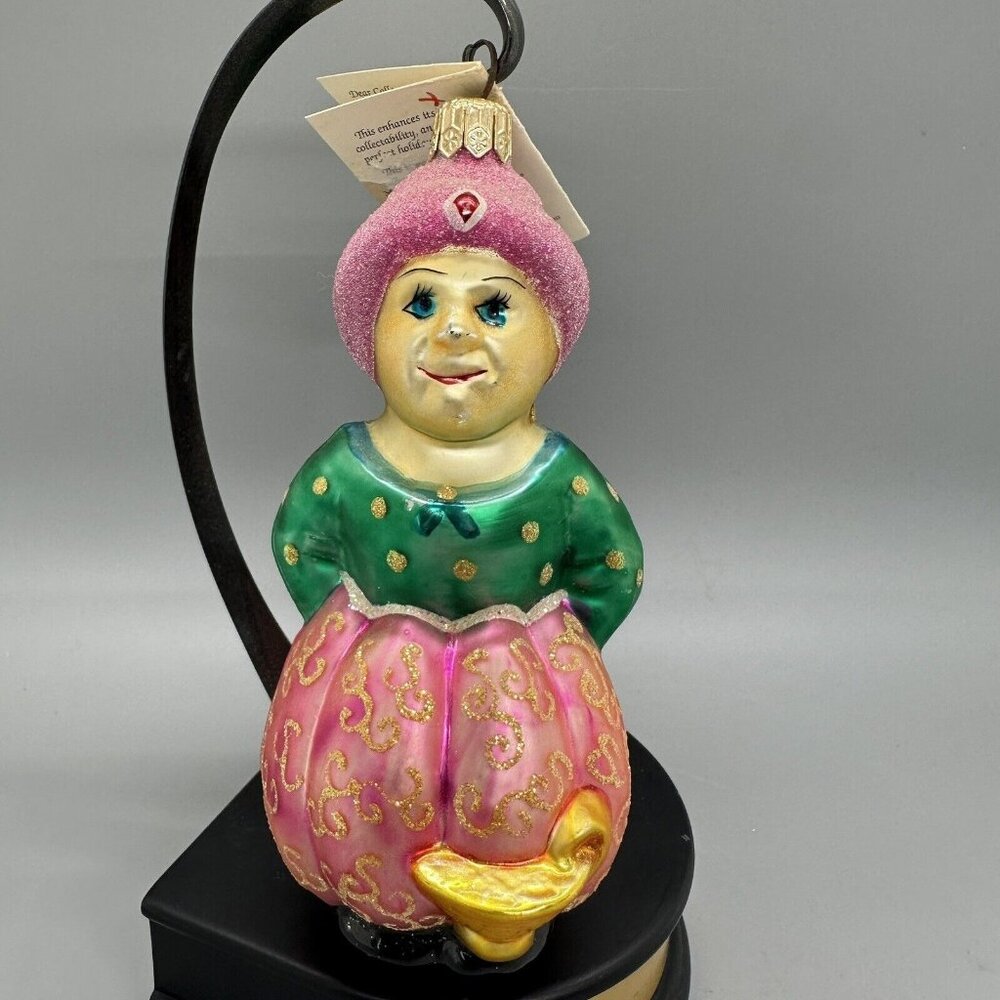 Christopher Radko Christmas Ornament Aladdin w/ Genie Lamp Vintage 90s